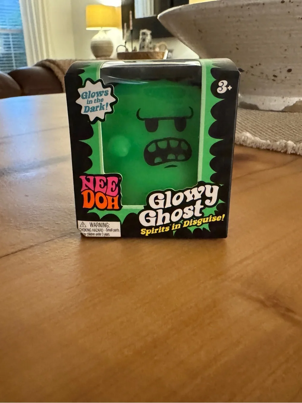 Needoh Green Glowy Ghost Brand New